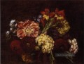 Blumen Dahlien und Gladiolen Blumenmaler Henri Fantin Latour